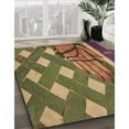 thumbnail image 3 of Ahgly Company Machine Washable Indoor Square Transitional Caramel Brown Area Rugs, 4' Square, 3 of 7