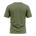 thumbnail image 6 of Men's Short Sleeve Henley Shirt Athletic Slim Fit Button Down Tops Casual Workout Tee （Army Green,XL）, 6 of 9