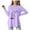 Purple, variant on Povozer Teen Girl Tops Girls Tops Crew Neck Summer Tops Patterned Shirts Soft Blouses Kids Clothes for 5-6 Years,Green