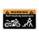 thumbnail image 4 of Sticker de carro,No toques mi pegatina para coche de motocicleta,Pegatinas para coche,pegatinas para hombre,motocicleta,Divertidas pegatinas para coche para adultos,pegatinas para ventanillas, 4 of 9
