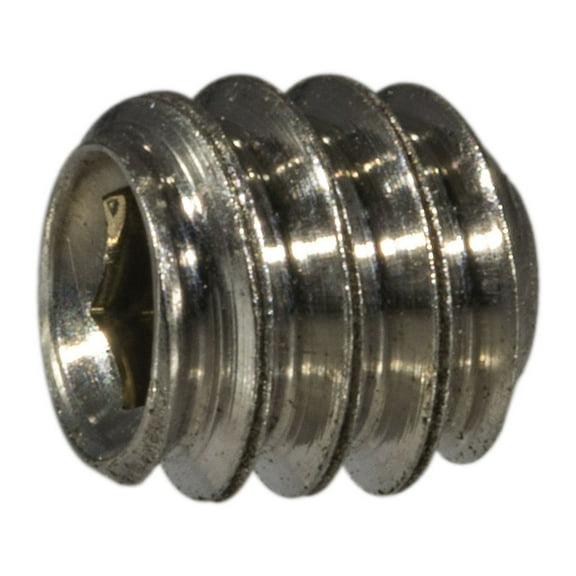 #10-24 x 3/16" 18-8 Stainless Hex Socket Headless Set Screws SSSSS-165 (15 pcs.)