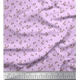 thumbnail image 1 of Soimoi Purple Poly Georgette Fabric Giraffe Face Animal Fabric Prints by Yard 52 Inch Wide, 1 of 1