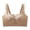 Coffee., variant on Women's Wireless Bra Side Support Push Up Lift Seamless Patterned Everyday Comfortable Bra