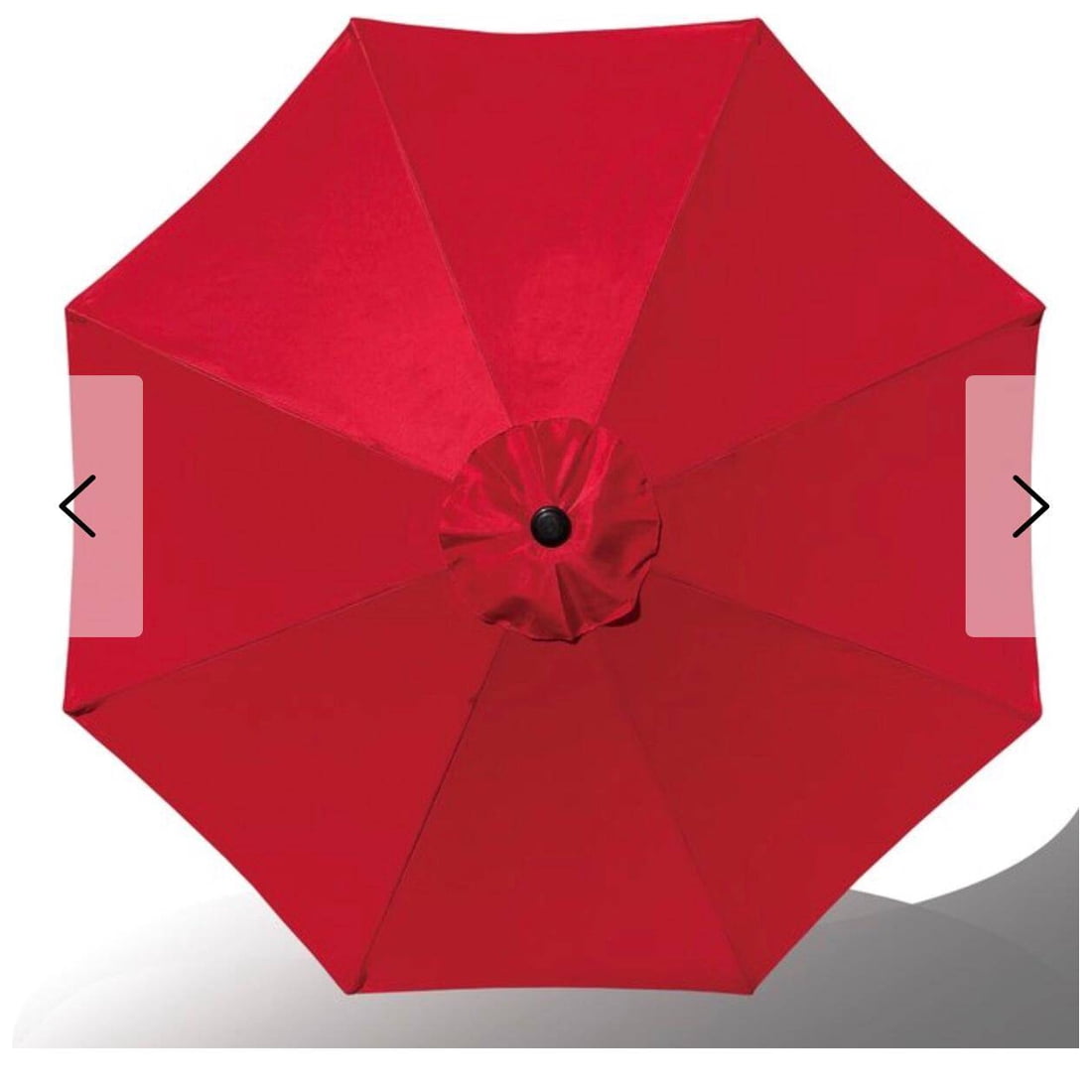 8' Patio Umbrella Outdoor Table Umbrella with 8 Sturdy Ribs (Red), DSF Patio