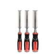 thumbnail image 1 of Urrea JFO3 Juego de 3 formones para madera con mango bimaterial 1/4", 1/2" y 3/4", 1 of 1