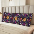 thumbnail image 6 of Gaeub Cinco De Mayo Floral Printed Long Body Pillowcase Envelope Closure 1 Pack Wrinkle for Night Sweats - 20x54 in, 6 of 8