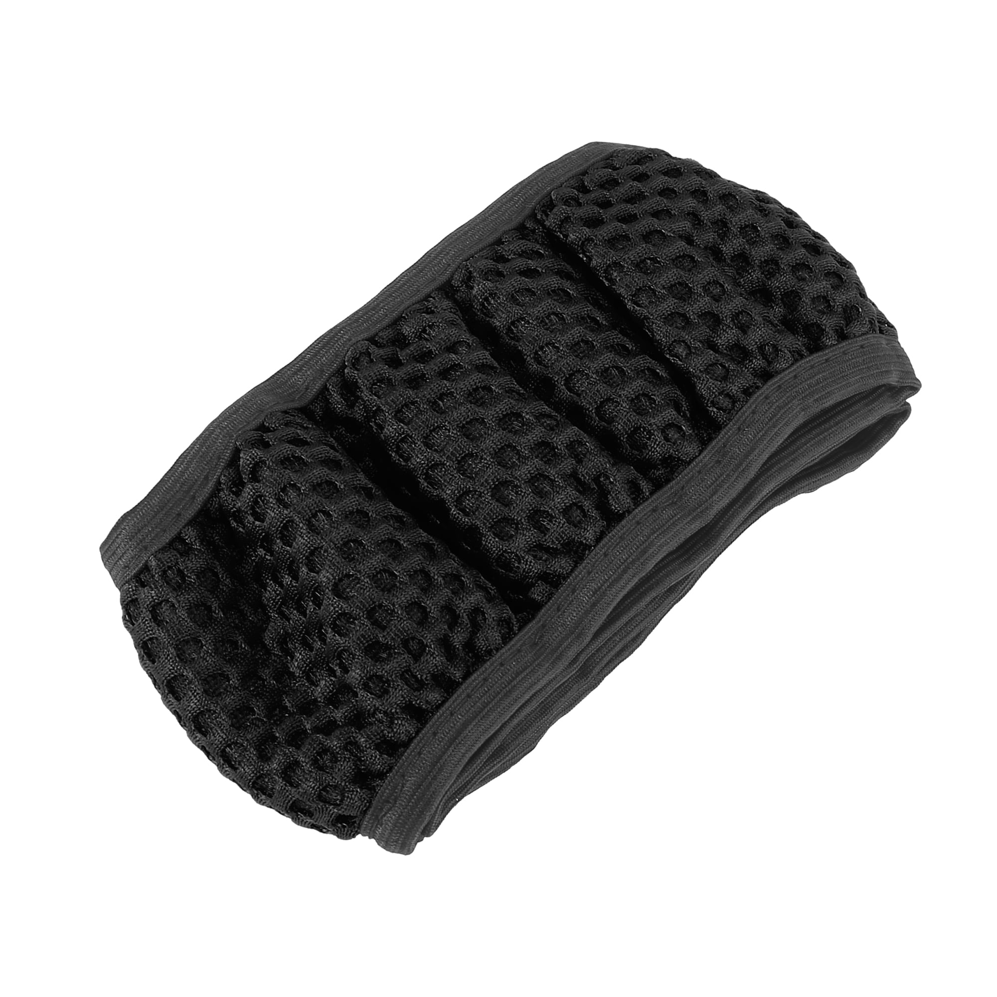 Unique Bargains Car Steering Wheel Cover Mesh Cloth Black