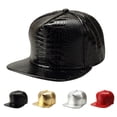 thumbnail image 1 of Miangastore Unisex Adjustable Hip Hop Cap with PU Leather Material and Snapback Design 10.6 x 7.1 x 4.33 Inch, 1 of 4