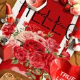 thumbnail image 2 of Valentine's Day Decorations Valentine's Day Heart Print Table Flags Party Table Kitchen Mats, 2 of 5