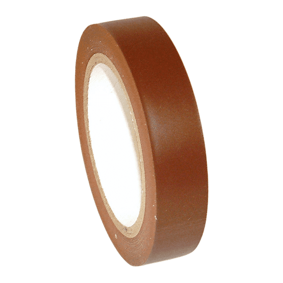 JVCC Colored Vinyl Tape (V-36): 1 in. x 36 yds. (Dark Brown)
