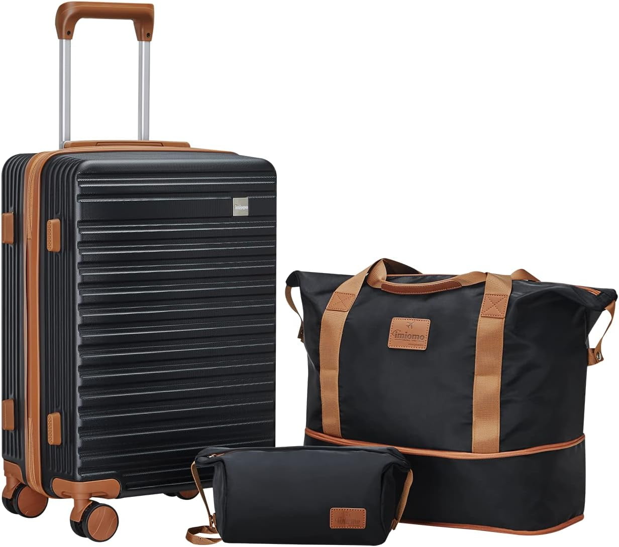 imiomo Carryon Luggage, 22x14x9 Airline Approved, Hard Sided Luggage
