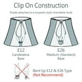 thumbnail image 2 of Aspen Creative Corporation 4'' Fabric Bell Candelabra Shade (Set of 6), 2 of 3