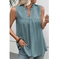 thumbnail image 4 of SHEWIN Sleeveless Blouses for Women Boho Tops Summer Lace V Neck Sleeveless Shirts Lightweight Flowy Dressy Shirt, 4 of 7