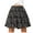 Black, variant on Aofany Women's Summer Short Skirts Print High Waist Ruffle Skirt Swing Beach Mini Skirt Cute Skirts for Teens