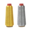 thumbnail image 4 of HLONK 2 Rolls Silver Embroidery Thread Sewing Cross Stitch, 4 of 8