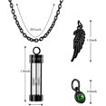 thumbnail image 4 of Collar de urna de reloj de Arena YONGSHENG conmemorativo para Cenizas con 12 piedras Natales, 4 of 4