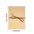 thumbnail image 3 of Photo Frame Accordion Scrapbook Album Handmade Kraft Paper for Photo Stretchable Folding DIY Kits Adventure Book Keepsake, 3 of 6