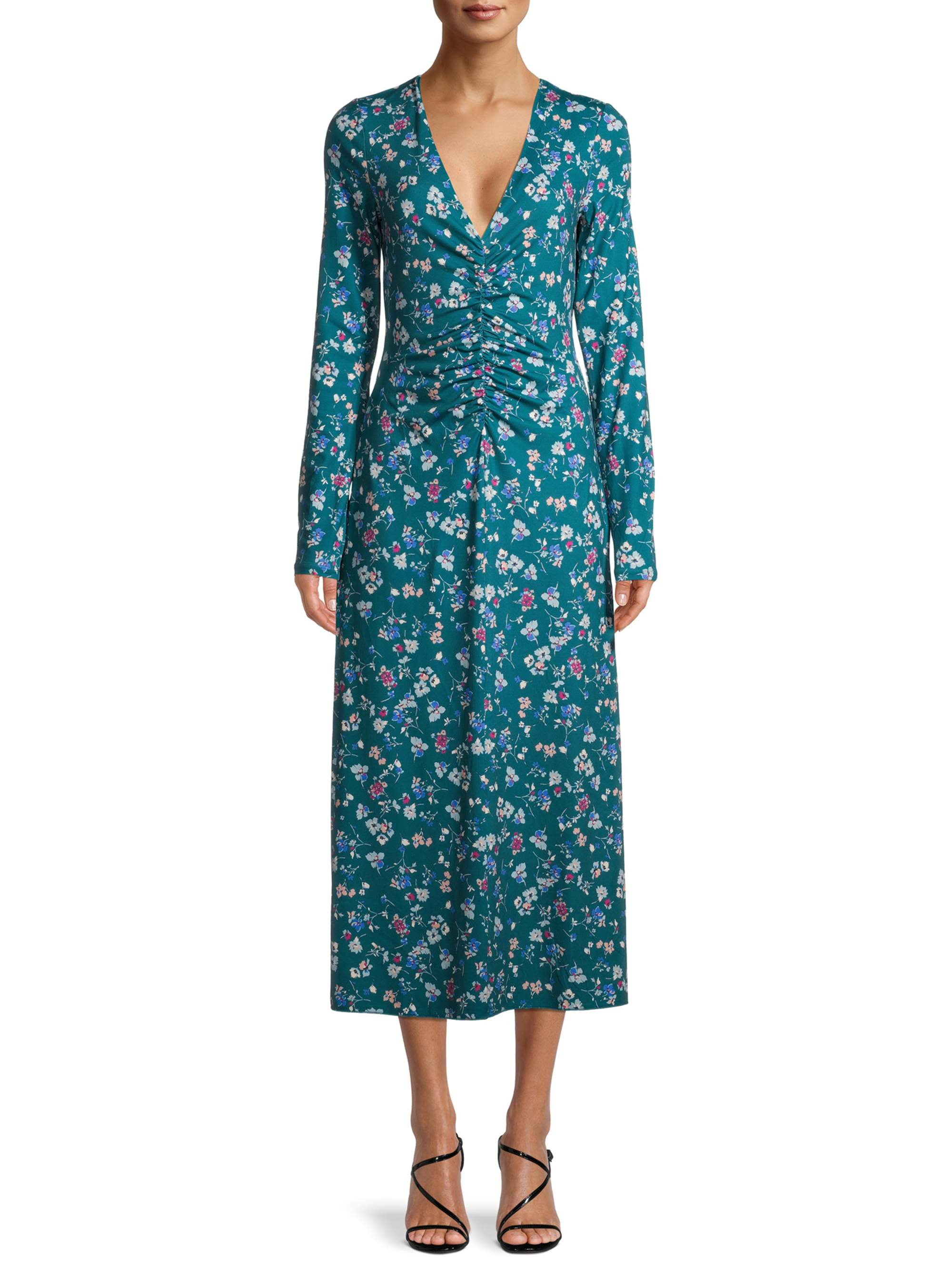 Prospect the Label Women's Long Sleeve Ruched Dress - Walmart.com