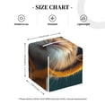 thumbnail image 4 of Balery Modern Yellow Sweater Guinea Pig Porta Pañuelos de Cuero con Estampado – Funda Moderna Cuadrada para Caja de Pañuelos, Dispensador 5x5x5'', 4 of 7