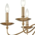 thumbnail image 2 of Elk Home 25-Inch Wide Wellsley Chandelier, Traditional-Burnished Brass, 2 of 4