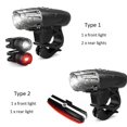 thumbnail image 2 of Bike Lights Set USB Rechargeable Bicycle Headlight & Tail Light Waterproof Cycle Front Headlight and Back Light Dual Front & Rear Bright Light, 2 of 5