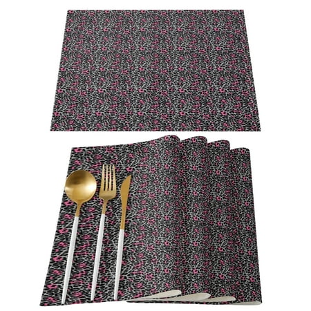 

4pcs Set Table Mats Sexy Print Printed Cotton Linen Table Napkin Kitchen Accessories Home Party Decorative Placemats