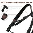 thumbnail image 3 of TEHAUX Black Nylon Saxophone Shoulder Strap with Adjustable Design for Easy Holding, 3 of 8