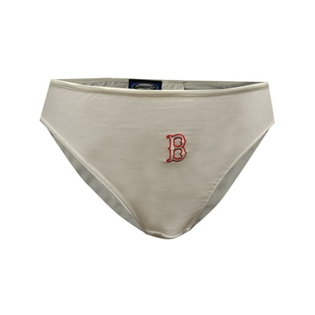 WebUndies Womens Embroidered Monogram B for Boston White Cotton Panty (Large)