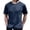 Blue, variant on Zylarhe Mens Tshirts, Men's Summer Sports Leisure Ice Silk Short Sleeve Men Feeling Elastic Breathable Loose Young Men Round Neck Short Sleeve Shirts Pack for Men Black M