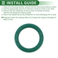 thumbnail image 7 of Unique Bargains Universal Oil Seal UN Lip Seal Ring Rotary Shaft Seal 28x36x7mm High Pressure TPU Green 5 Pcs, 7 of 7