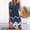 Navy Womens Summer Dress, variant on Summer Dresses for Women 2022, Women Summer Dresses Loose Casual Short Sleeve Hollow Out Sundress Cold Shoulder Midi Dress A Line Knee Length Dress