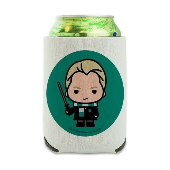 Harry Potter Draco Cute Chibi Character Can Cooler - Drink Sleeve Hugger Collapsible Insulator - Beverage Insulated Holder