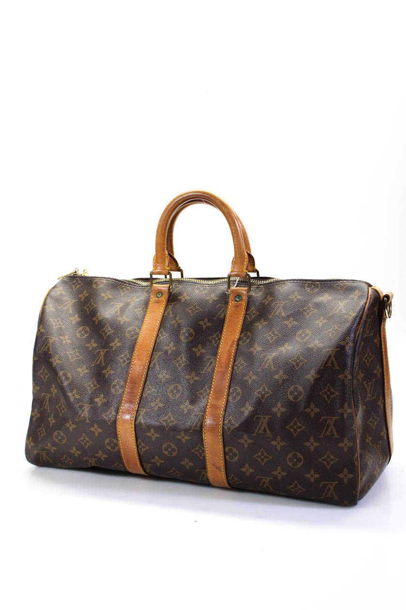 Pre-ownedLouis Vuitton Keepall Bandouliere 45 Monogram Canvas M41418 With  Crossbody Strap 