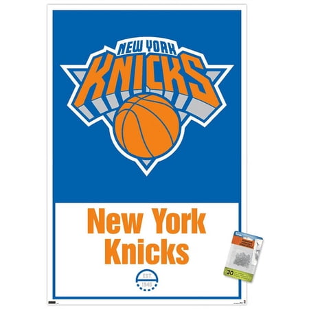 NBA New York Knicks – Logo 21 Wall Poster with Push Pins 22.375 x 34