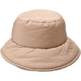 thumbnail image 2 of CoCopeaunts Bucket Hat for Women Winter Fashion Solid Color Thick Warm Basin Hat Down Wide Brim Men Fisherman Hat Windproof Warm, 2 of 8