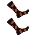 thumbnail image 4 of CIMAXIC Autumn Winter Socks Autumn Winter Socks Creative Ball Pattern Series Stocking Cold Protection Socks Casual Warm Socks for Men Male (Basketball Pattern),9.45"X2.36"X0.08", 4 of 5
