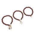 thumbnail image 4 of Pulsera de perlas Bling Bling 10mm con hebilla de puerta cabeza de camarón colgante de oso, 4 of 12