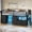 Black, variant on Loft Bed Twin Size with 7 Storage Drawers, LED Lights, Bookcase,Low Metal Loft Bed with 14" H Safety Guardrail,Inclined Ladder and Play Curtain, Under-Bed Play Space, White