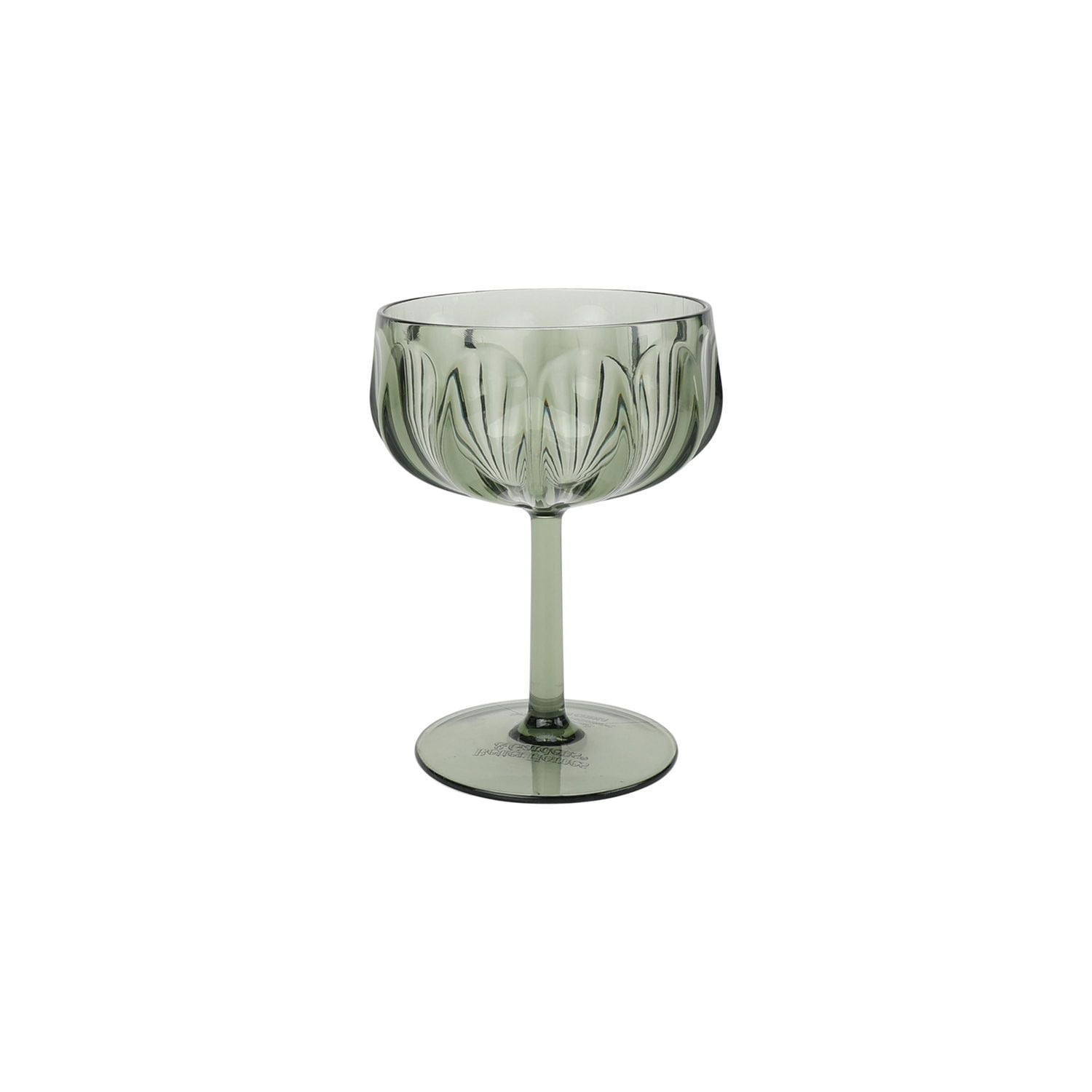 Ensemble de 4 verres à coupe en Tritan vert Better Homes & Gardens de 13,5 oz