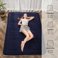 Futon Mattress, Padded Japanese Floor Mattress Quilted Bed Mattress
