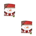 thumbnail image 3 of Bearachild Funda trasera para silla de tela de franela de animales de dibujos animados de Papá Noel, fundas de asiento suaves y cómodas, decoración Muñeco de nieve 2piezas Bearachild CBP183636, 3 of 6