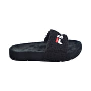 Fila Fuzzy Drifter Women's Slide Sandals Black-Red-White 5sm01537-014