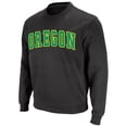 thumbnail image 2 of Men's Colosseum Charcoal Oregon Ducks Arch & Logo Sweatshirt, 2 of 4