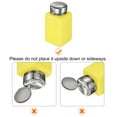 thumbnail image 4 of 5pcs Solvent Alcohol Dispenser 180ml(6oz) Nail Polish Remover Push Down Liquid Dispenser Pump Bottle with Stainless Steel Press Head for Acetone Cleanser Polish Remover, Yellow, 4 of 6