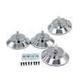 thumbnail image 2 of bedienty 4 Pieces Metal Pool Desk Leg Leveler Detachable Anti-rust Height Adjustable Billiards Table Foot Mat Accessories, 2 of 6