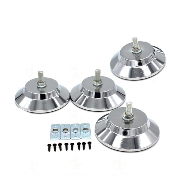 Toystoory 4 Uds. Alfombrilla para pies de de billar niveladora de patas de escritorio de piscina con tornillos de montaje Billar