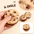 thumbnail image 2 of Sandwich Cookie Squishy Toy Cute Cartoon Stress Ball Slow Rising Squeeze Fidget for Kids Adults Glitter Squishy Travel Portable Stocking Stuffer Goodie Bag Filler, 2 of 9