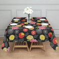 thumbnail image 3 of Pioneer Flower Floral Print Pattern Square Tablecloth, Waterproof Wipeable Spillproof Washable Table Cover for Home Kitchen Party Decor, 52"x52", 3 of 6