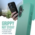 thumbnail image 2 of Smartish® iPhone 16 Magnetic Case - Gripmunk Compatible with MagSafe [Lightweight + Protective] Slim & Thin Grip Cover with Microfiber Lining for Apple iPhone 16 - So Jaded, 2 of 5
