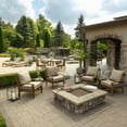 thumbnail image 5 of ARDEN Foam Outdoor Bench Cushion Kit, 48 x 18, made with ProFoam, Rain-proof, Fade Resistant, Tan Leala, 5 of 9